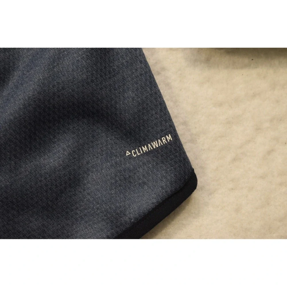 Adidas Hoodie Blue ClimaWarm Fleece Long Sleeve Pullover Mens Size Small‎
